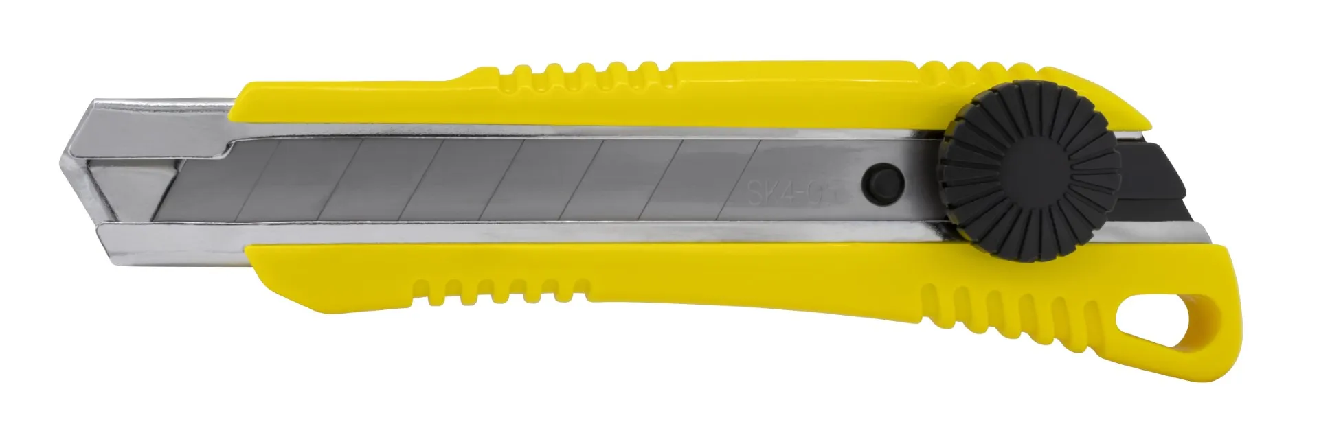 Kniv med 18 mm knivblad, skrulås og magasin med 2 ekstra knivblader