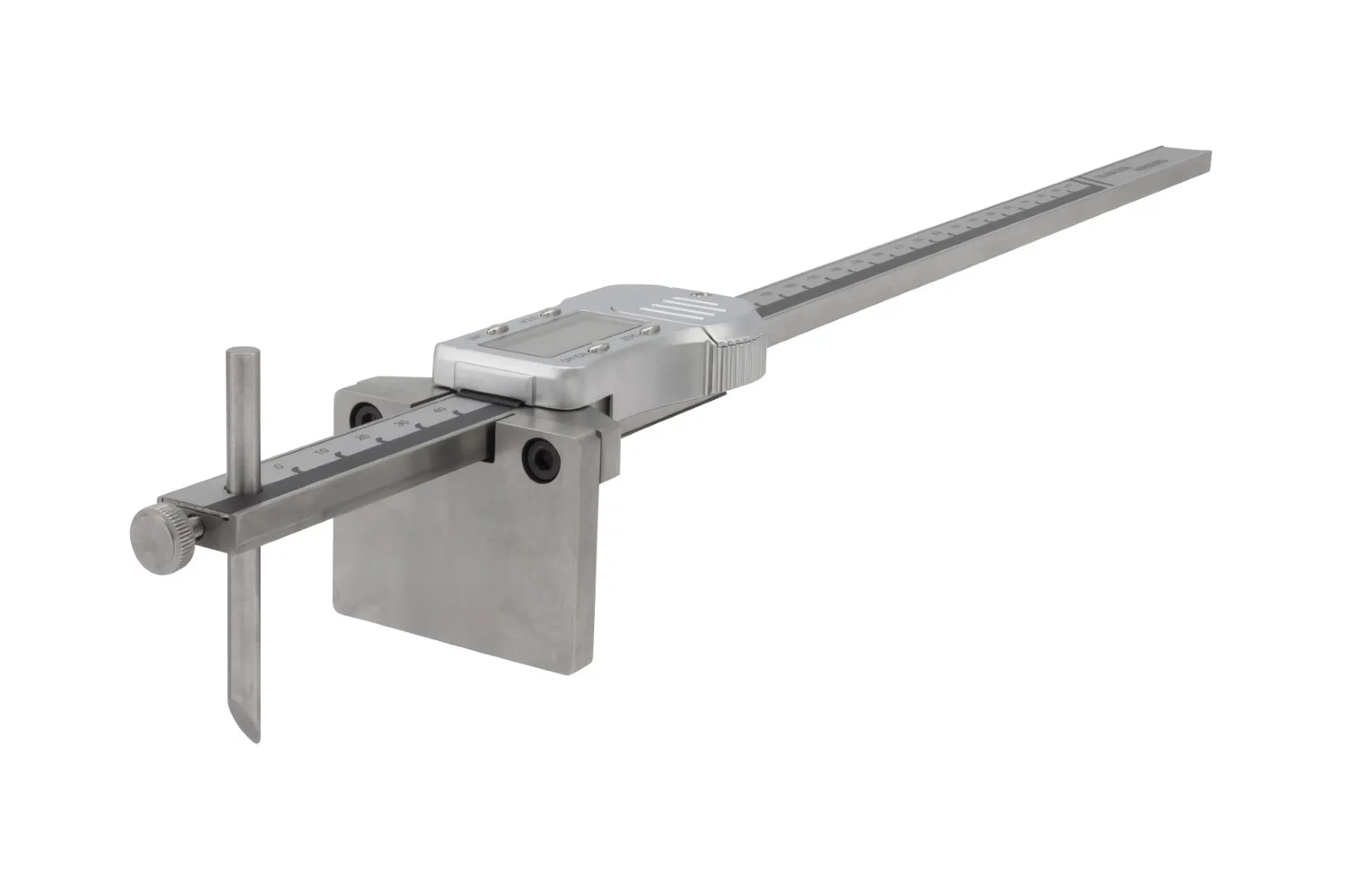 Digitalt Ripeskjermål 0-300x0,01 mm med kraftig målestav 15x6 mm
