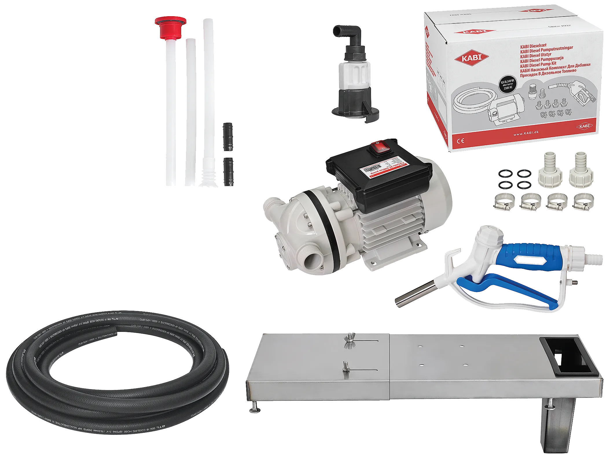 Kabi el-pumpesæt f/AdBlue 230V man. pistol t/fad