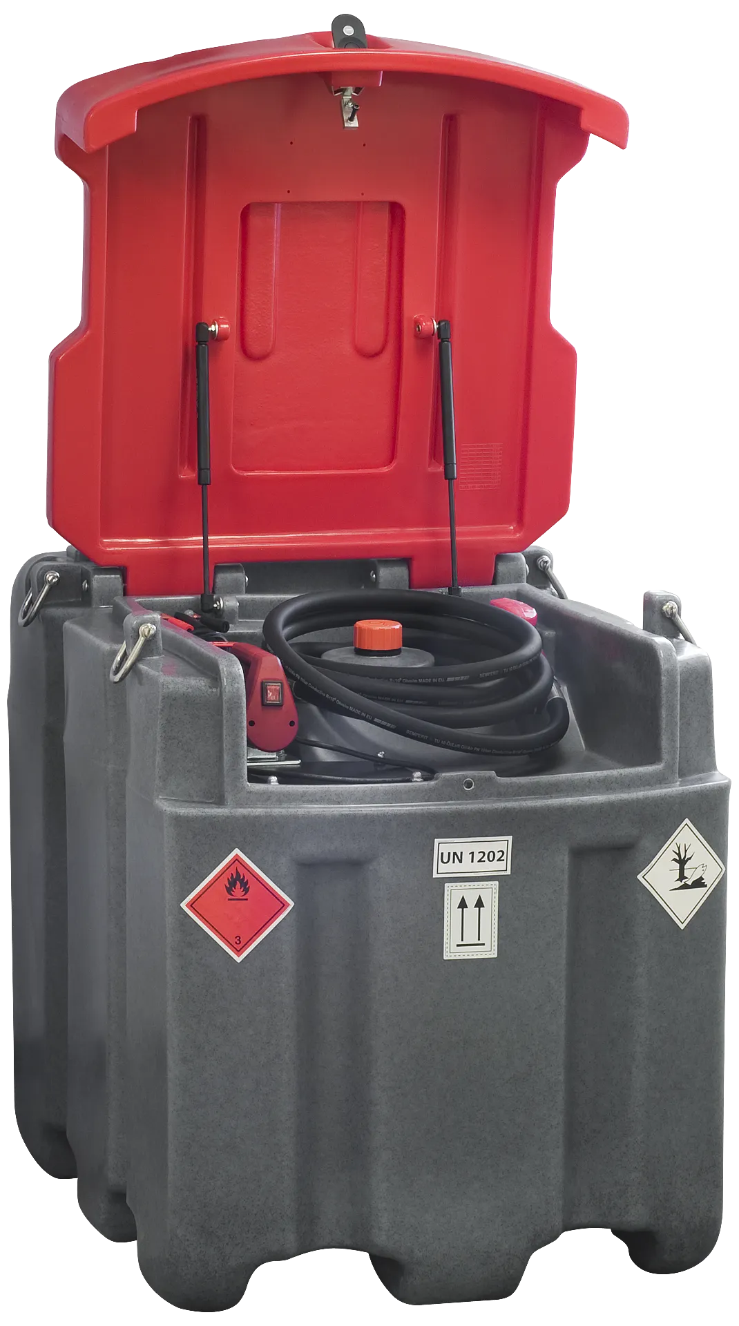 Dieseltank m/230V pumpe, 600 ltr.
