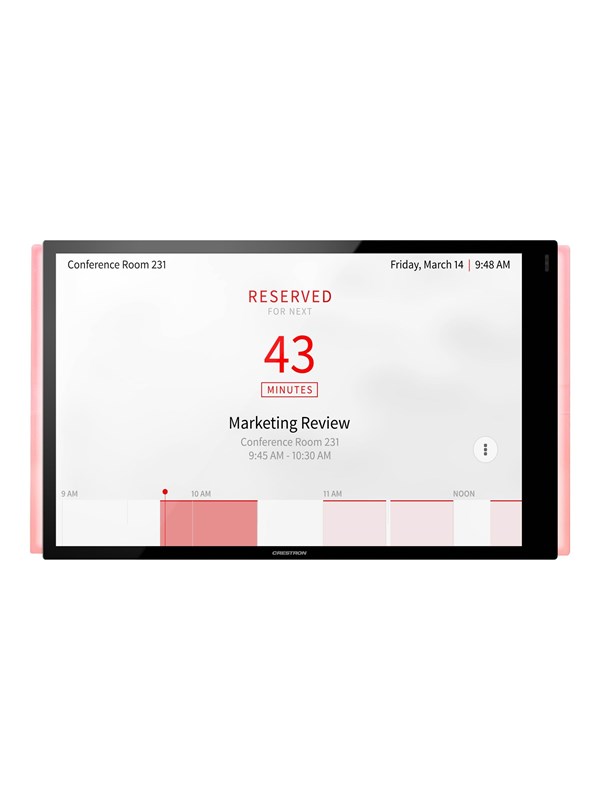 Crestron Electronics Crestron Room Scheduling Touch Screen TSS-1070-B-S-LB KIT - room manager - Bluetooth 802.11a/b/g/n/ac - smooth black - Max - recommended for