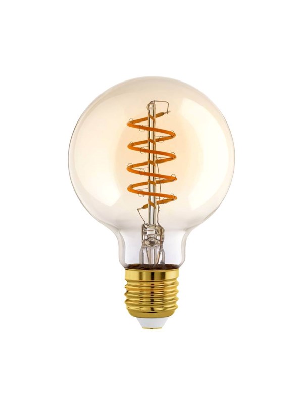 EGLO LED-lyspære G95 Globe 4W/820 245 lumen amber dimmable E27