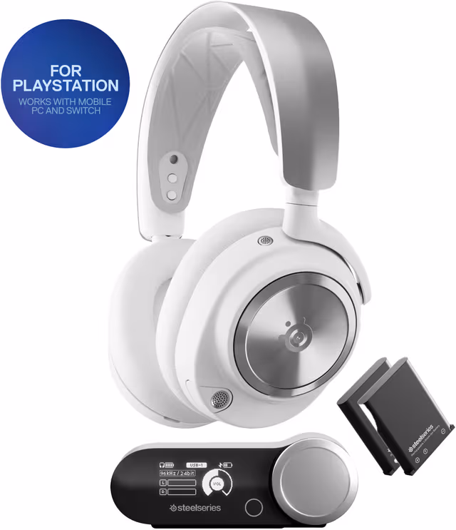 SteelSeries Arctis Nova Pro Wireless P - Gaming headset - PS & PC - Hvit