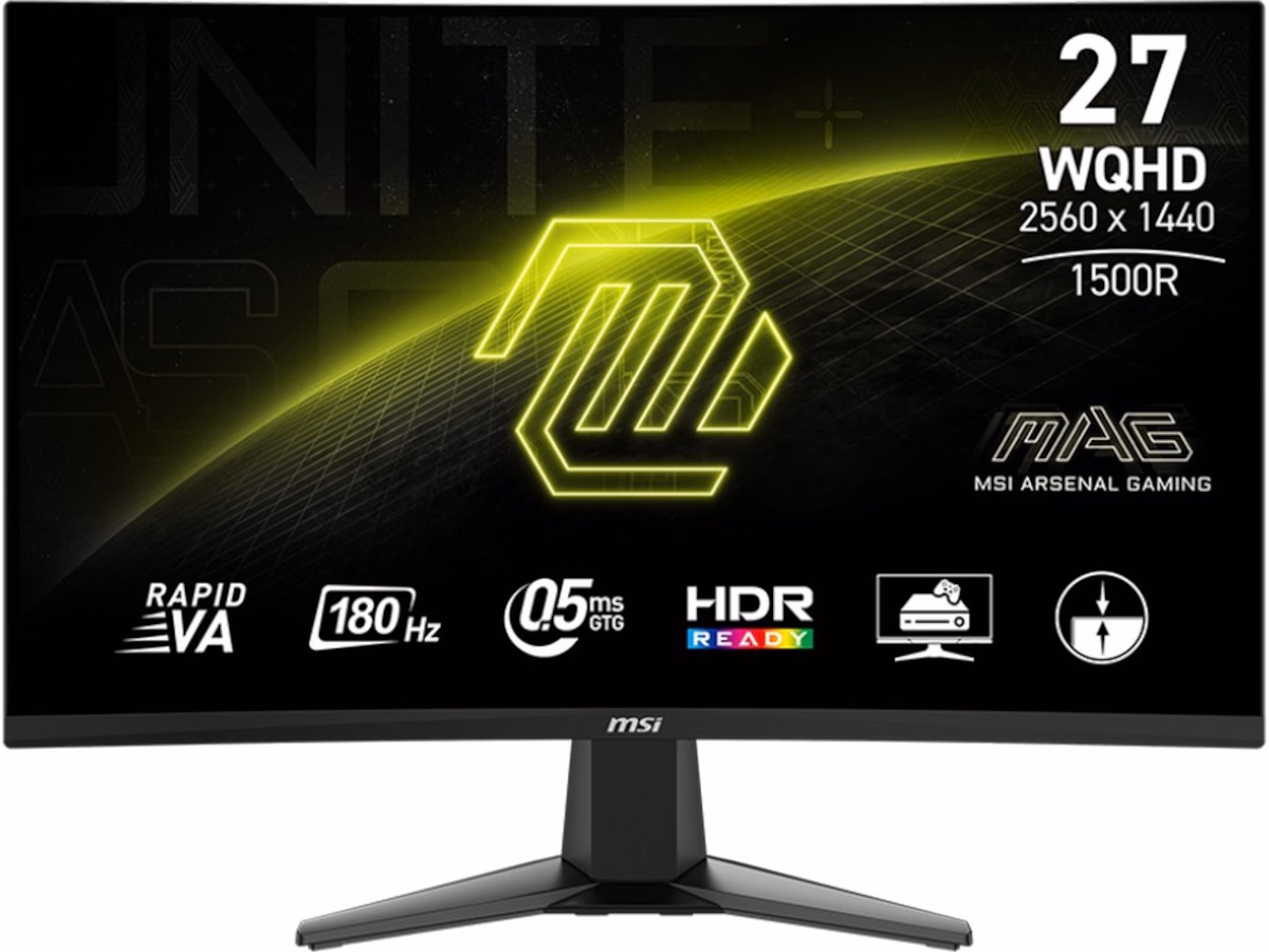 27" MSI MAG 27CQ6F - 2560x1440 (QHD) - 180Hz - VA