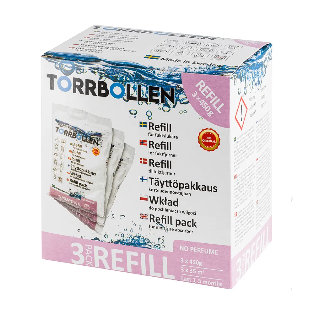 Torrbollen Dehumidifier Refill 3x450g