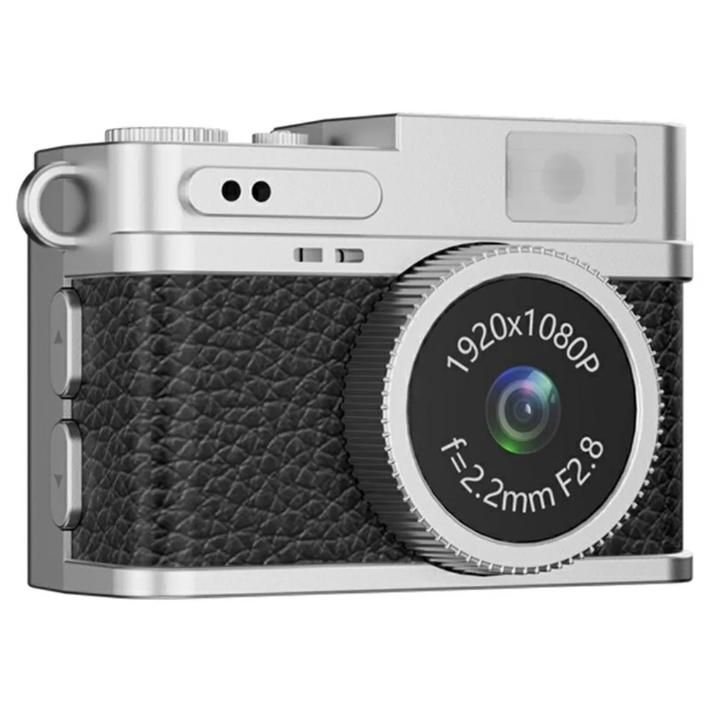 Bærbart minikamera 0,96"" IPS-skjerm 1080p HD-videoopptaker Halskjede Retrokamera