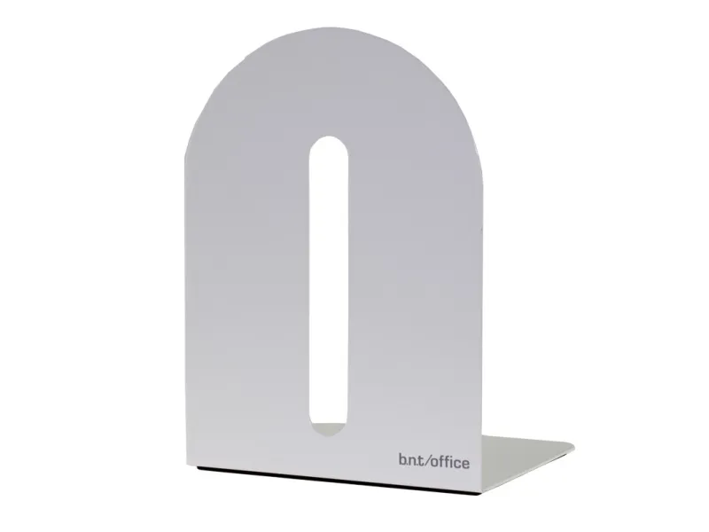 Bogstøtte metal 20x20cm hvid (2 stk.)