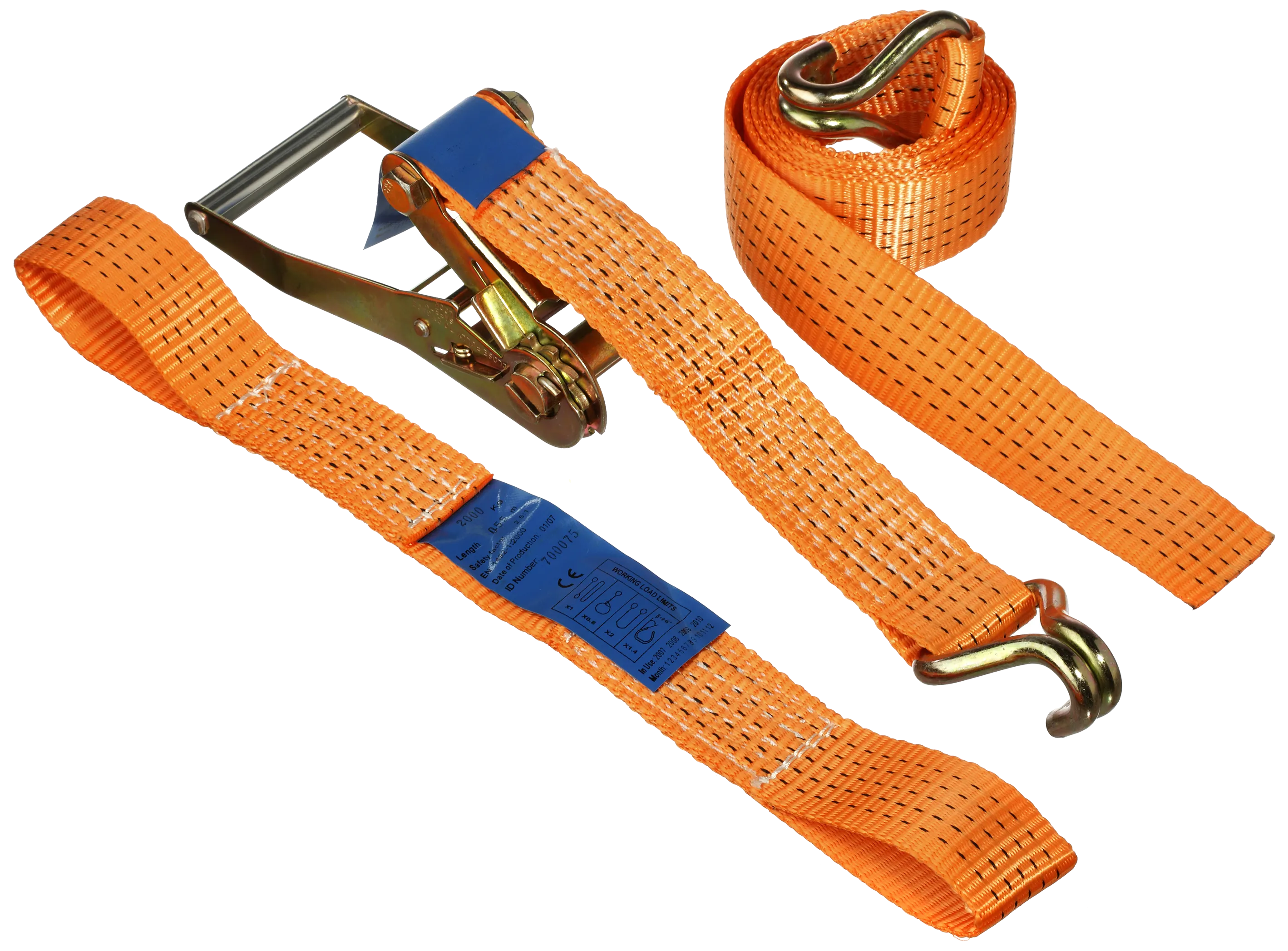 Hjulsurring 0,5×0,5×2mtr 50mm oransje bånd