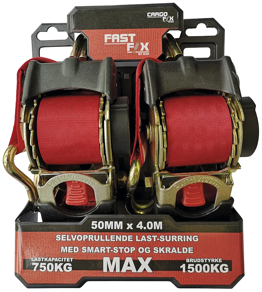 Cargofix surresett fastfix 1500kg 50mm×3m, 2 stk