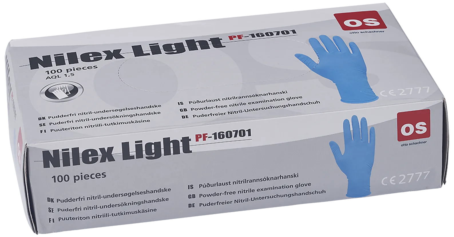 Nilex Light eng.hanske nitril pf 1607-9, pk/100