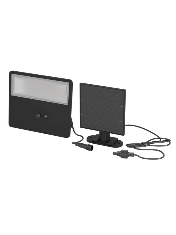 EGLO Panettieri Solar Wall 1500LM with Sensor Black/White