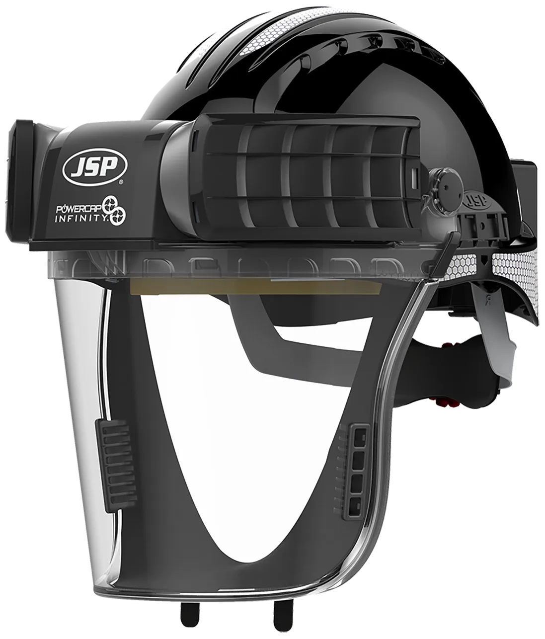 JSP Powercap Infinity motorvogn med sikkerhetshjelm