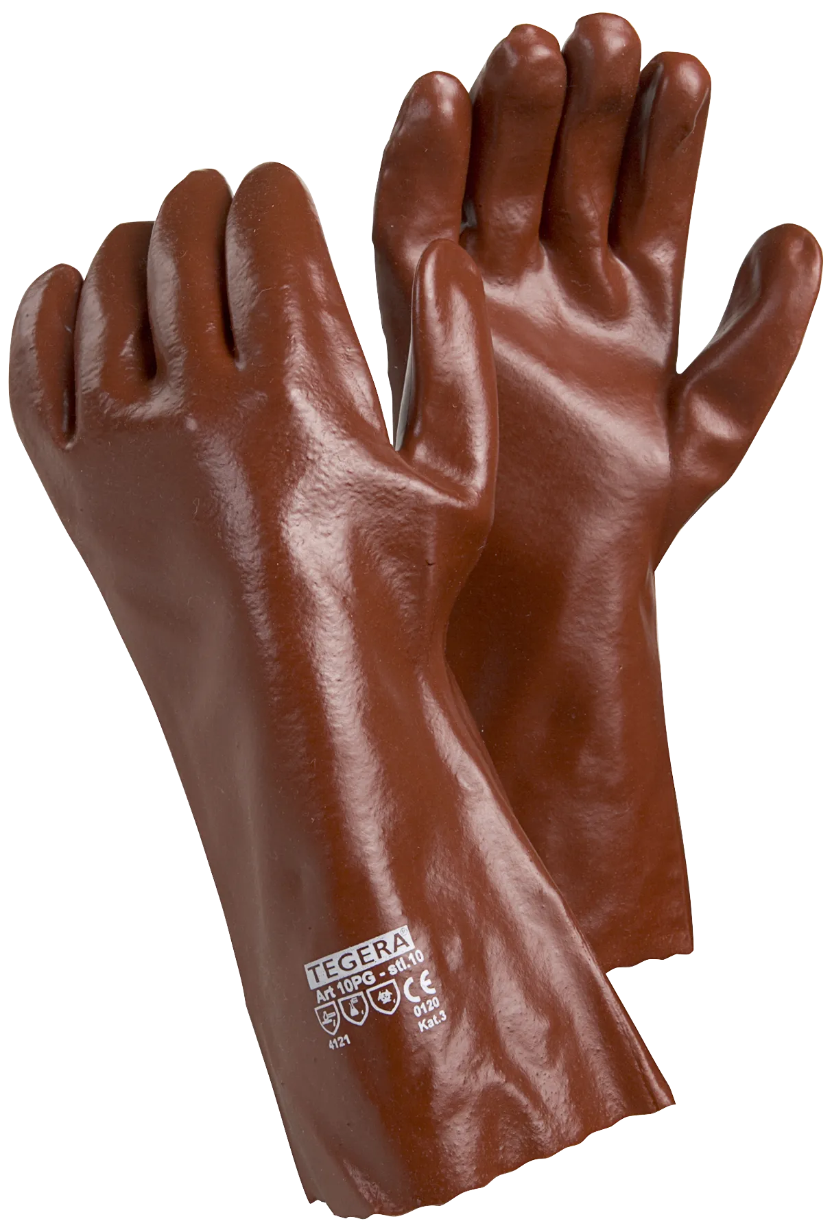 Tegera kjemihanske 0,7mm myk PVC 10PK-9