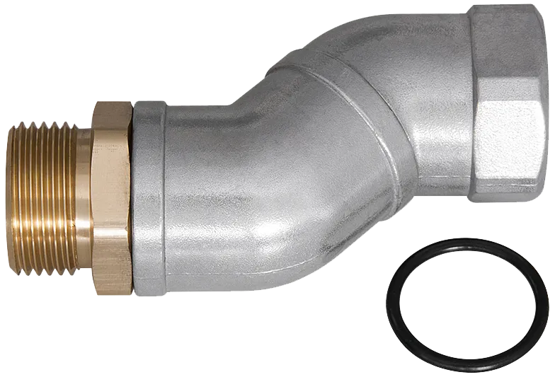 Drejeled t/dieselpumpe 90° 1" muf/nip