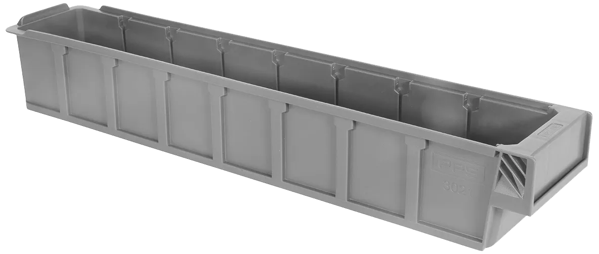 PPS 3021 lagerkasse grå 500×94×80mm 2,4ltr