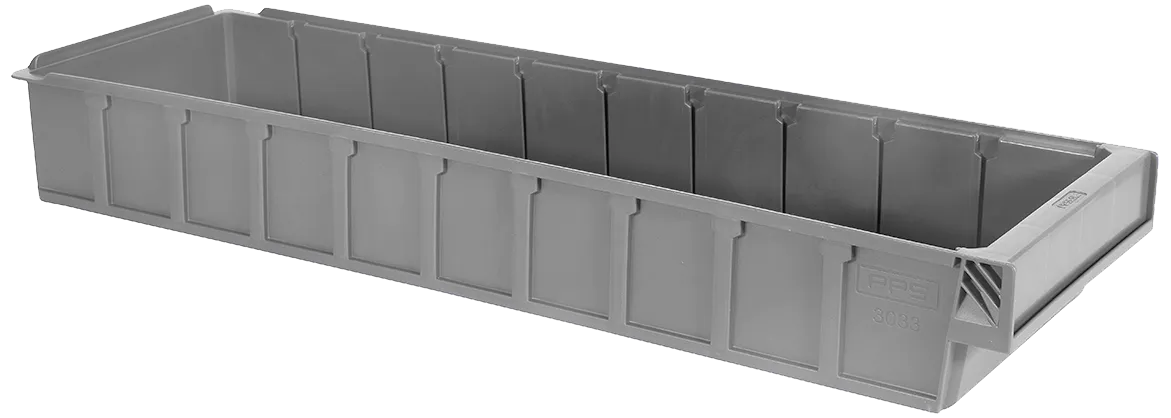 PPS 3033 lagerkasse grå 600×188×80mm 6,7ltr