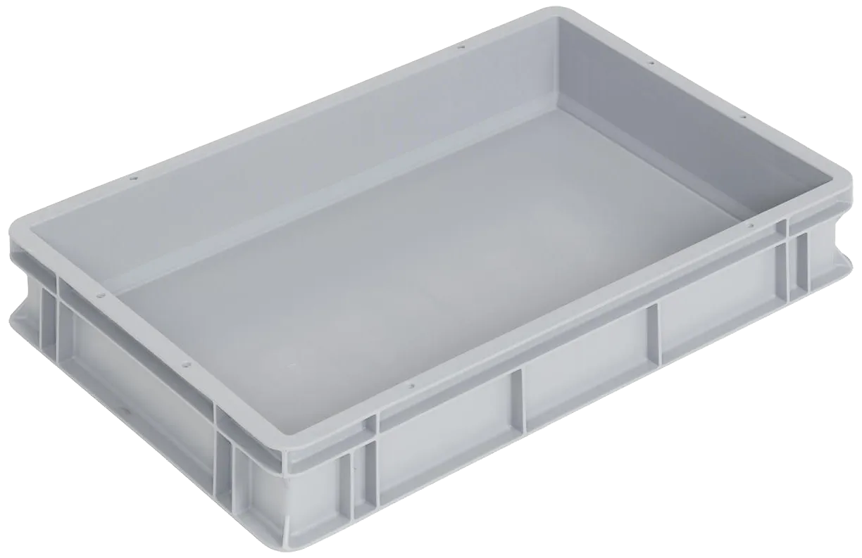 WEZ LogiLine eurokasse fb grå 600×400×100mm 19ltr
