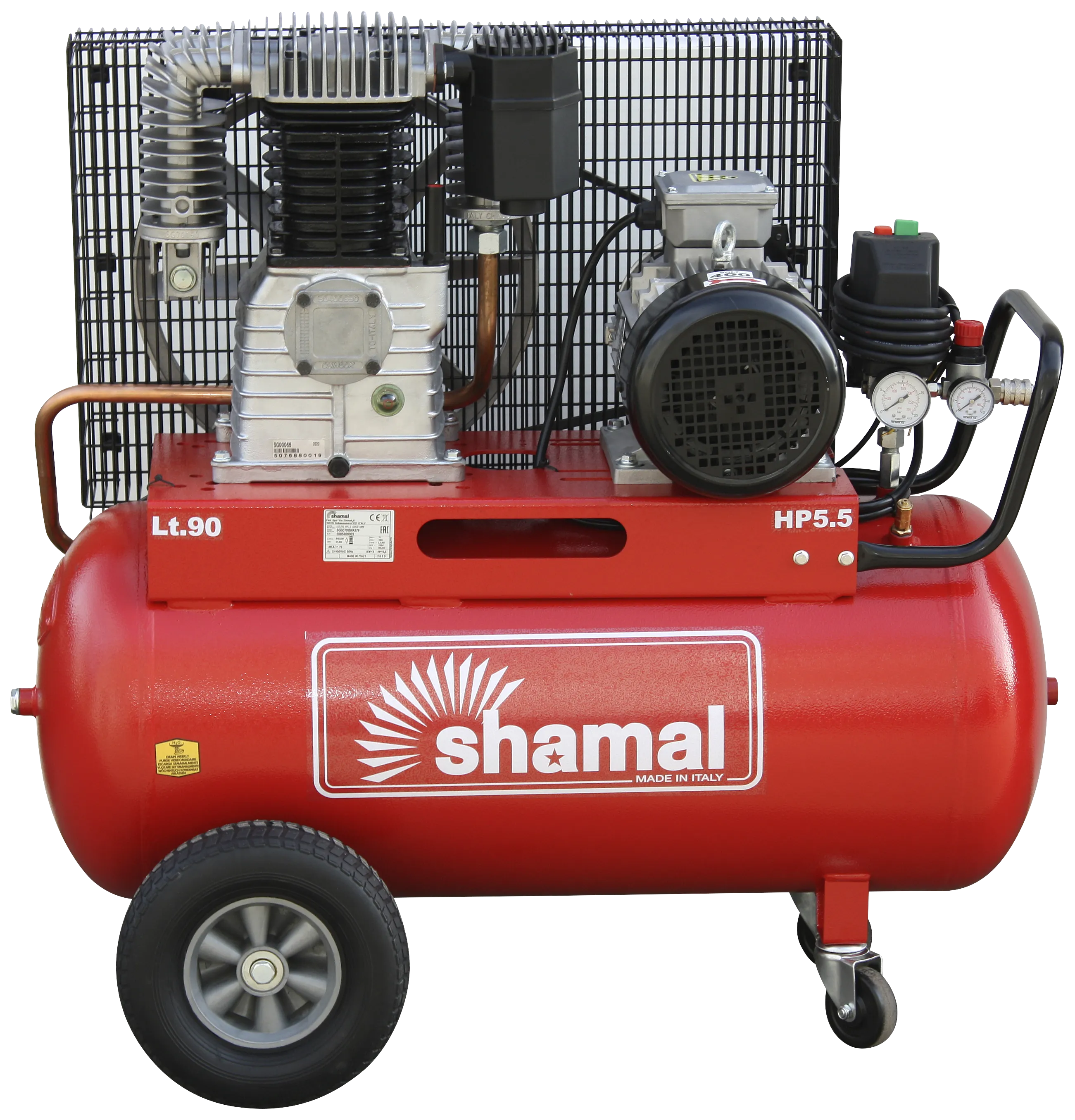 Shamal kompressor S65/90 720 ltr/min 5,5HK 400V