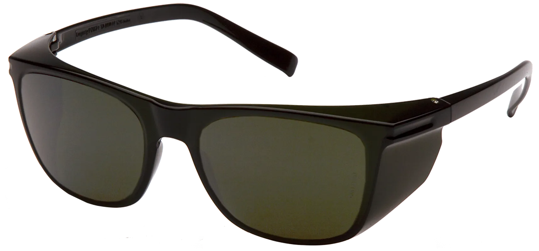 Pyramex Legacy sikkerhetsbrille svart ramme/grønn DIN5 glass
