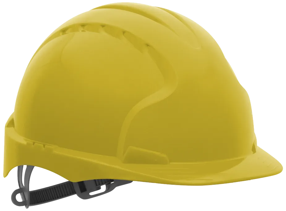Sikkerhetshjelm JSP EVO3 uventilert - gul