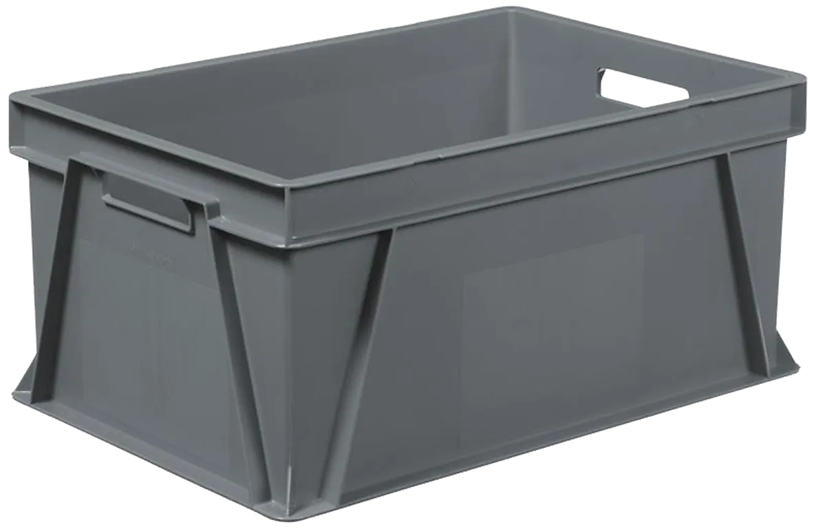 Arca 6476 transportkasse Euro grå 600×400mm 55 ltr