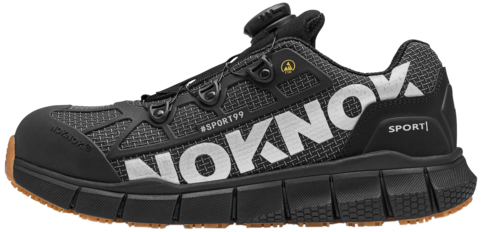 NokNok Sport99 sik.sko m/hurtiglukk S1P SRC ESD 43
