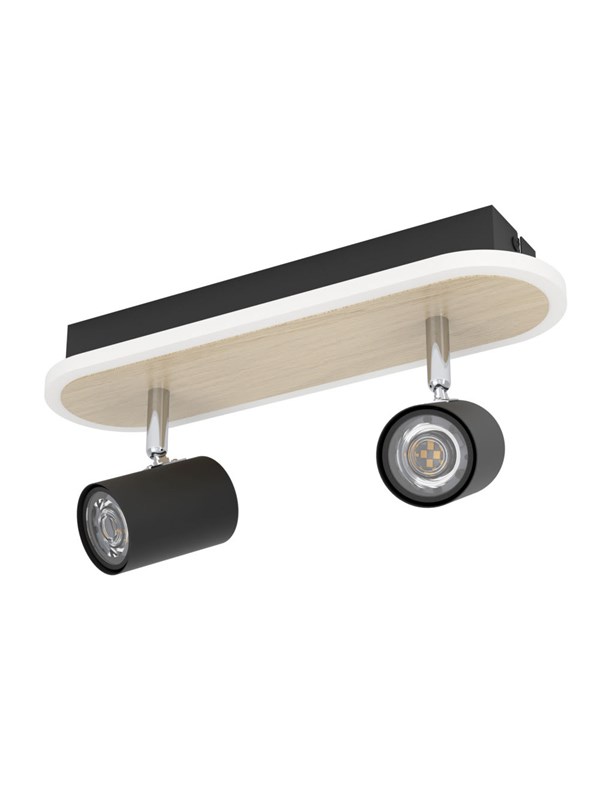 EGLO RIMBOCCHI SPOTSKINNE L340 12W 1500LM TRE/SVART