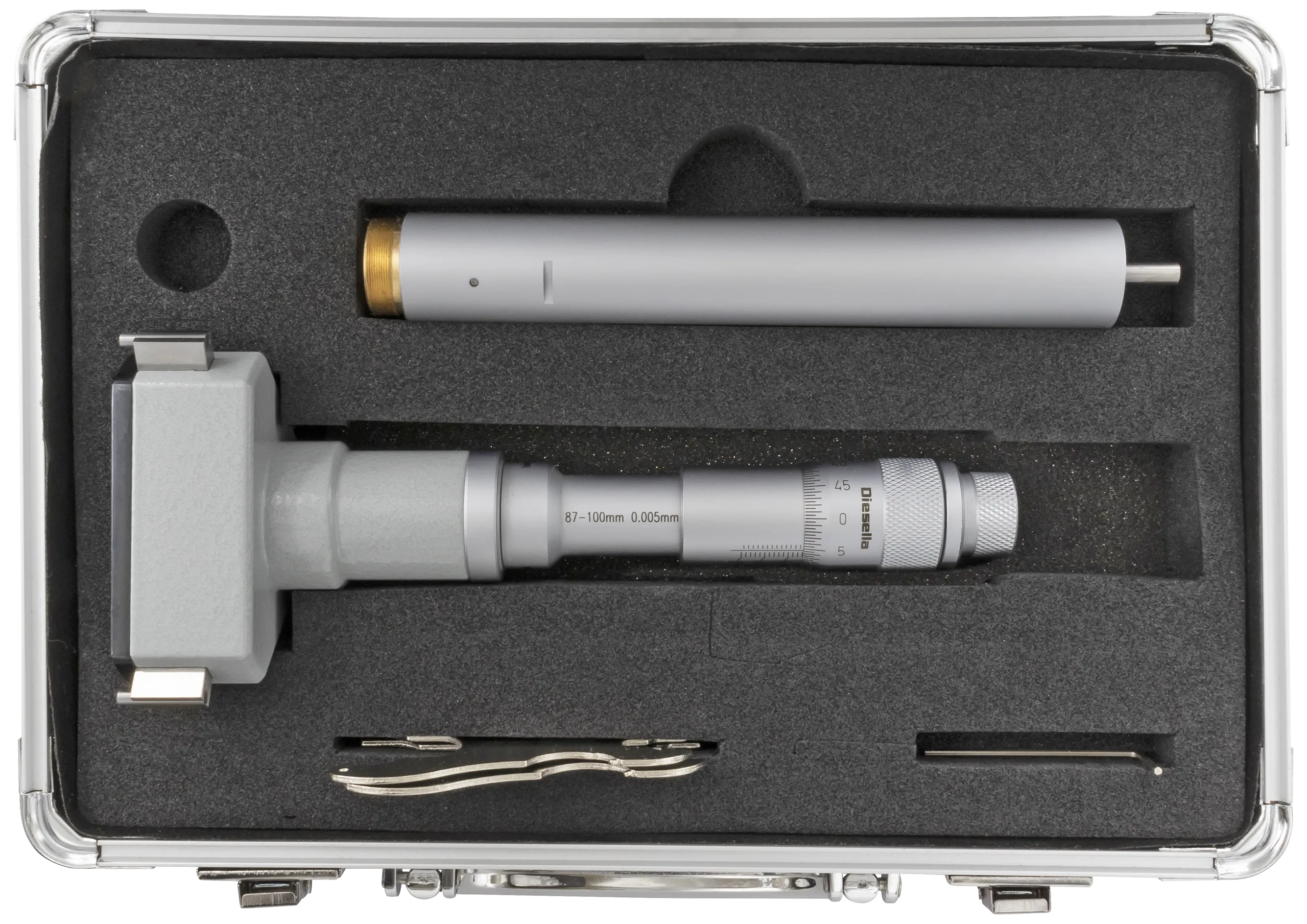 Innv. 3pkt mikrometer 87-100mm m/forl.+kontrollring