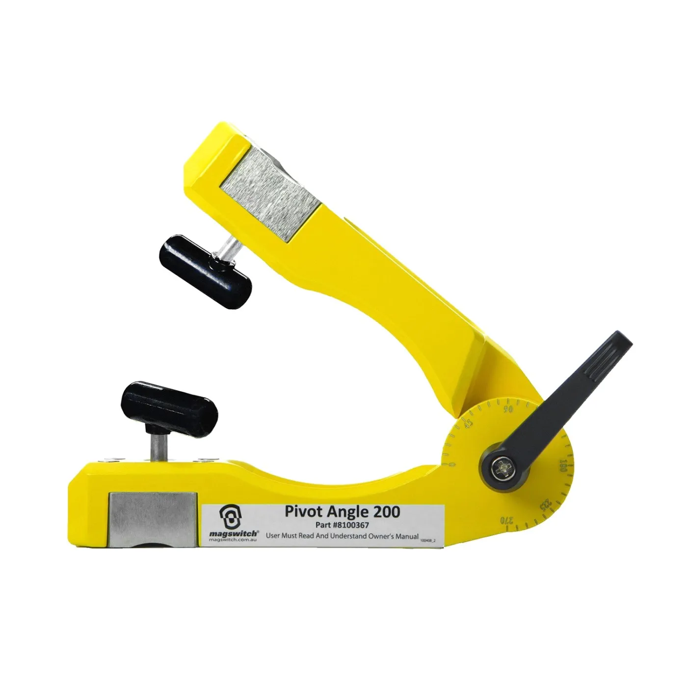 MAGSWITCH Drejevinkel (28°-270°) med 98 kg (Max) magnetisk holdekraft (total længde 230,0 mm)