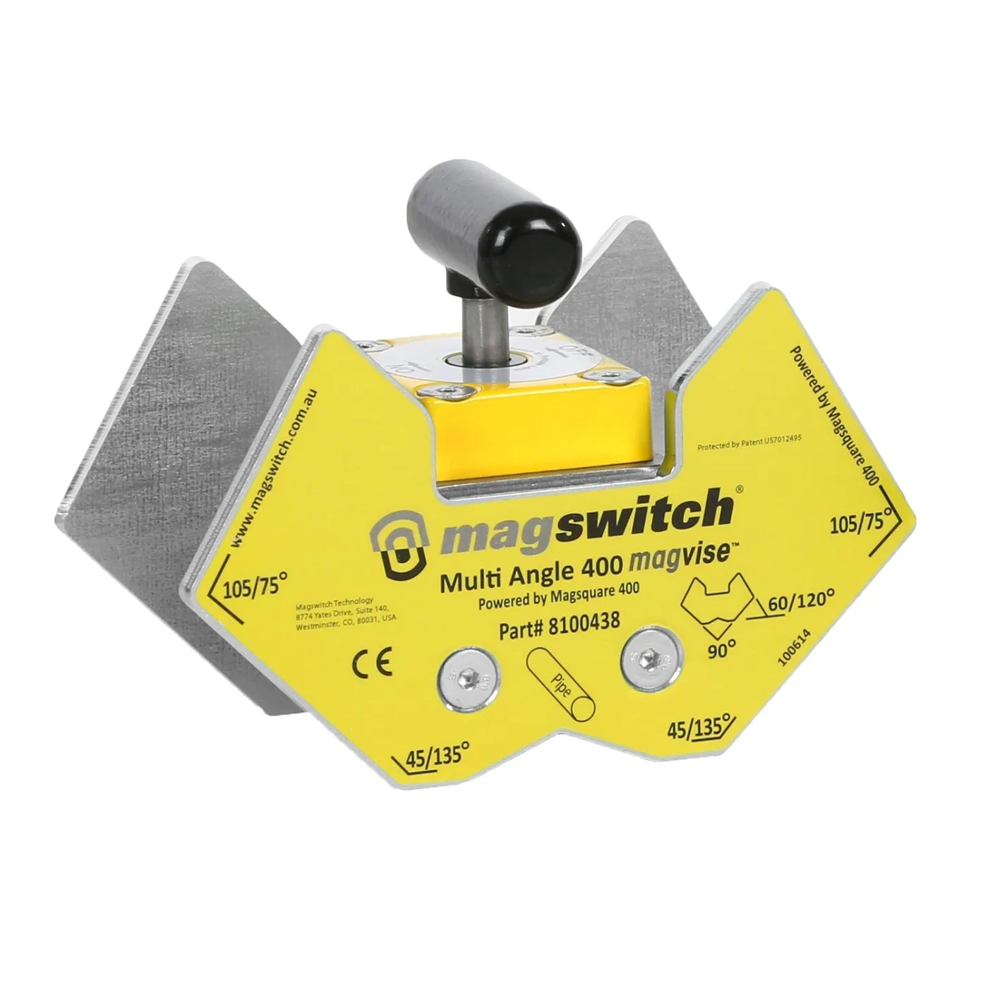 MAGSWITCH Multi Vinkel Svejsemagnet med 181 kg (Max) magnetisk holdekraft (Sku 8100438)