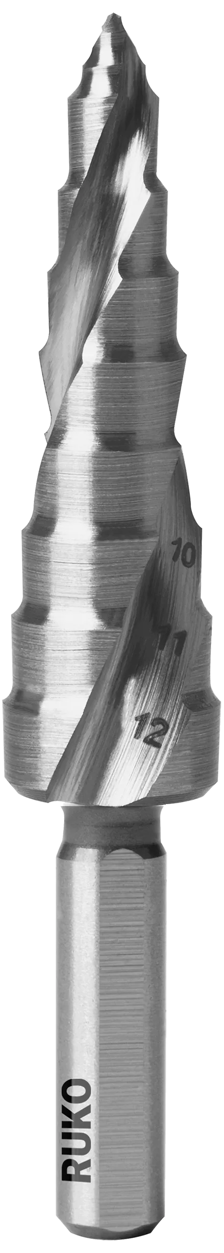 Trappebor HSS Ultimatecut med Flowstep spiss, 5-12mm