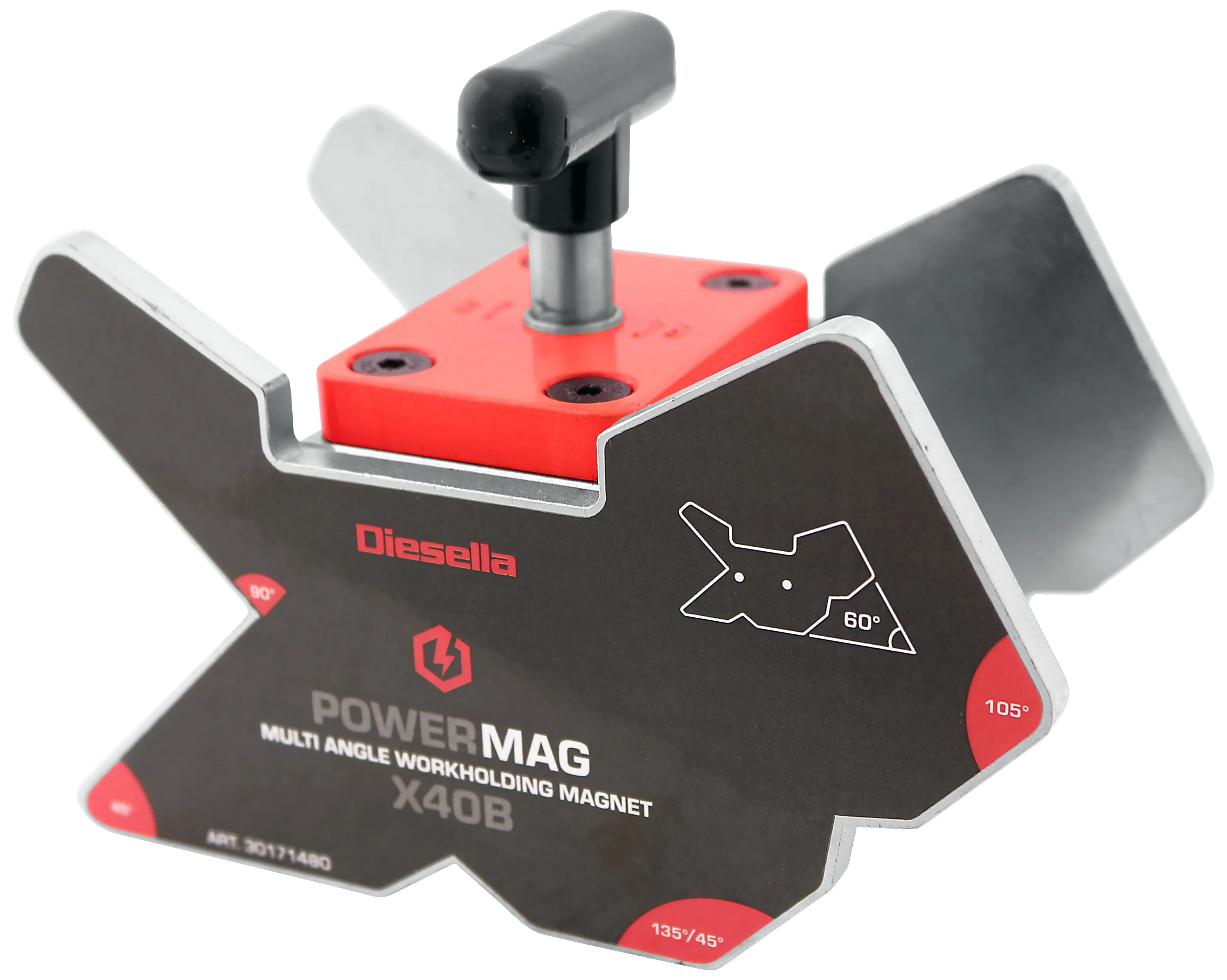Powermag X40B magnetvinkel multi av/på funksjon