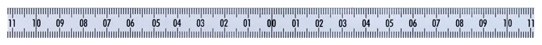 Selvklebende båndmål stål 80cm×13mm sentergrad. hvit