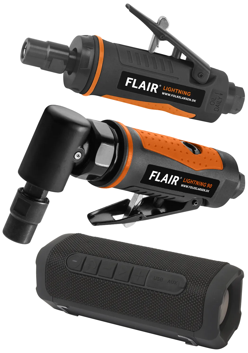 Sampak: Flair Lightning ligeslibere 2stk+højttaler