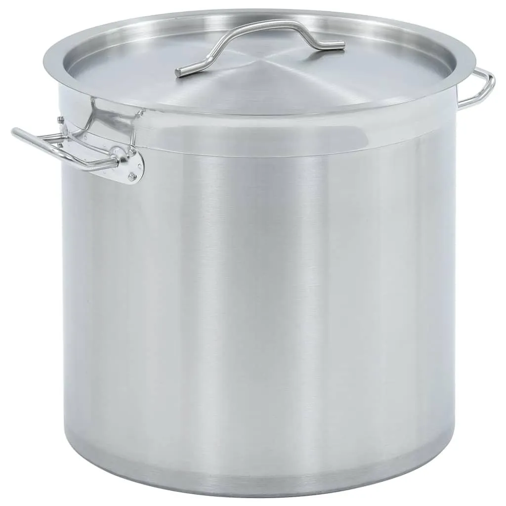 vidaXL Gryte 26 L 32x32 cm rustfritt stål