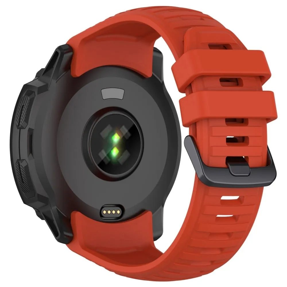 22 mm Garmin Instinct 2X silikonrem - Rød