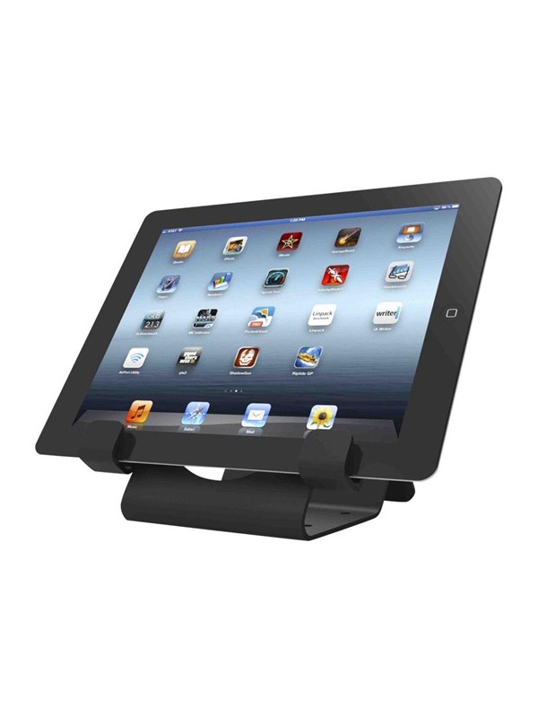 Compulocks Universal Tablet Holder - Keyed Coiled Cable Lock - Black - Max - recommended for