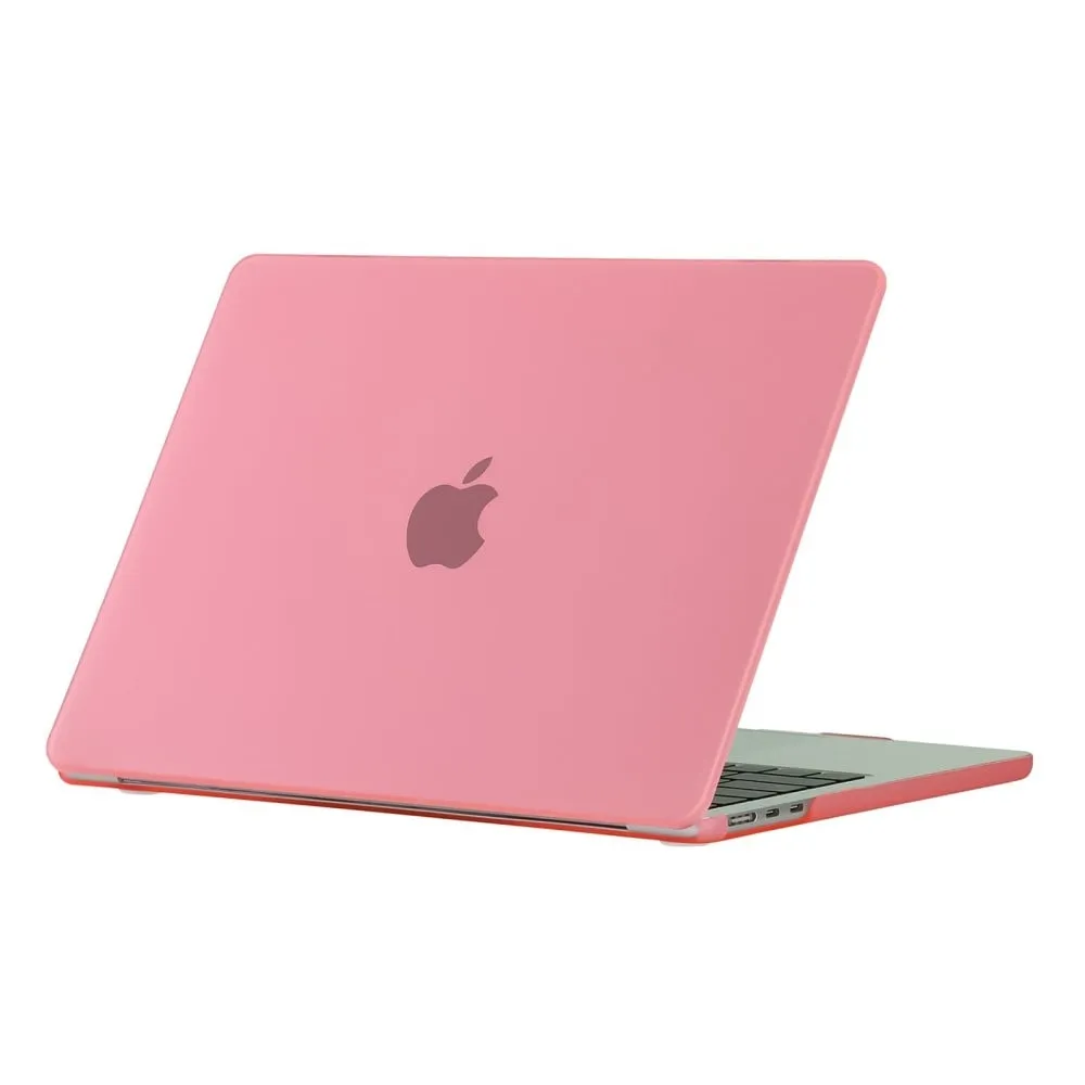MacBook Air 13 "(2022) A2681 / (2024) A3113 M3 Mattefinish beskyttende deksel til bærbar PC ripebestandig hard støtbestandig Notebook-etui - Rosa