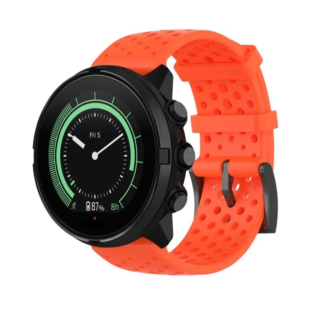 Suunto Spartan Sport Wrist Hr Baro / 9 / D5 Silikon Klokkereim - Orange