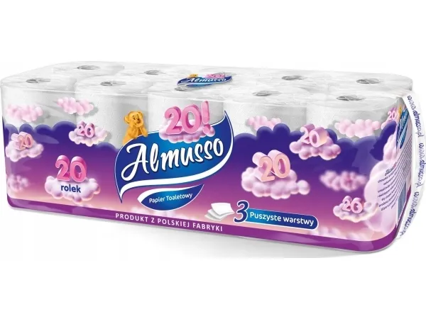 Almusso toalettpapir 3-lags 20 ruller