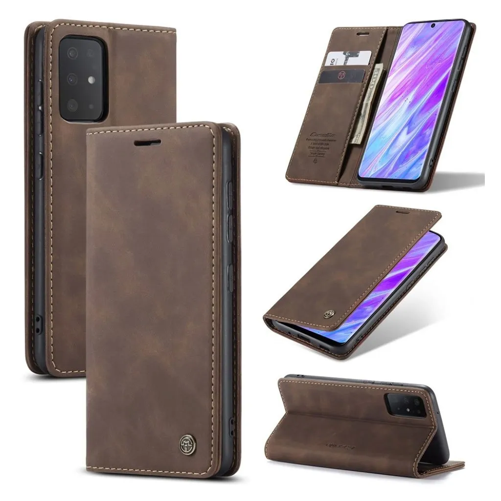 CaseMe Samsung Galaxy S20 Ultra Vintage Etui - Mørkebrun