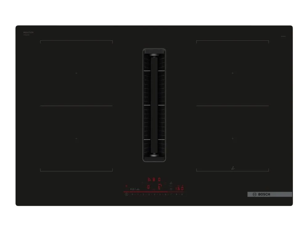 Bosch Serie | 6 PVQ811H26E - Induksjonskomfyrtopp - 4 plater - Nisje - bredde: 75 cm - dybde: 49 cm - Klasse B - uten ramme - svart med fallvindeks...