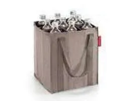 Reisenthel bottlebag, Flaskeveske, Grå, Polyester, Mønster, 240 mm, 240 mm