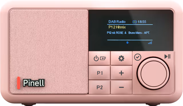 Pinell Compact digitalradio (Primerose pink)