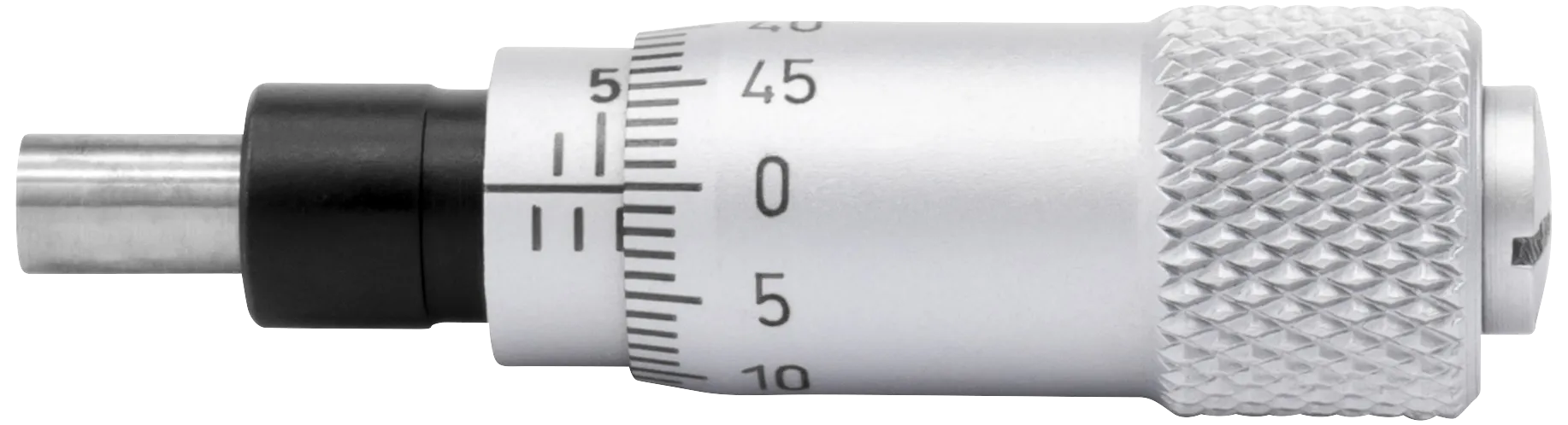 Innbygg.mikrometer 0-6,5×0,01mm, plan/omv. skala