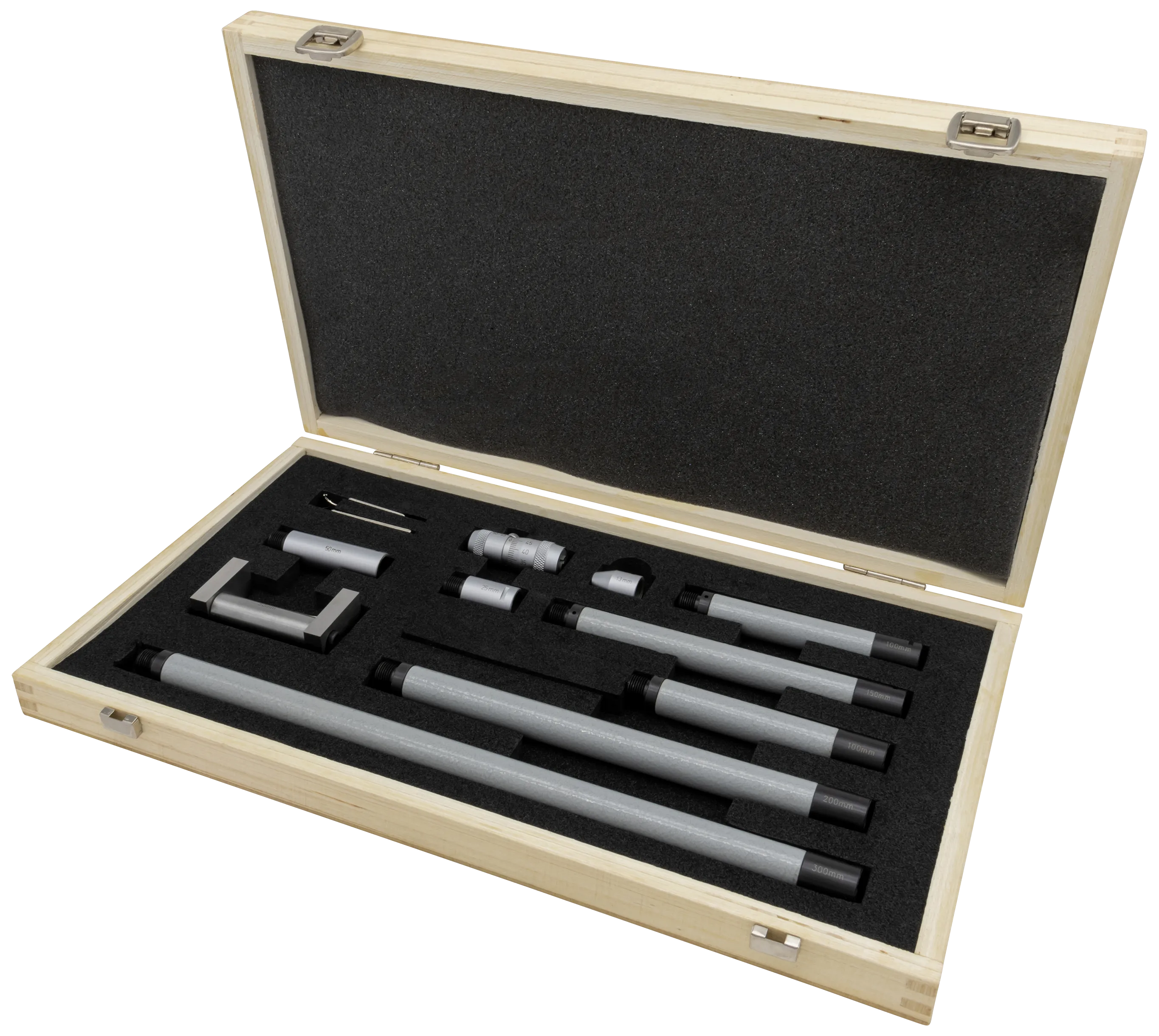 Innv. mikrometer 50-1000×0,01mm m/forlengere
