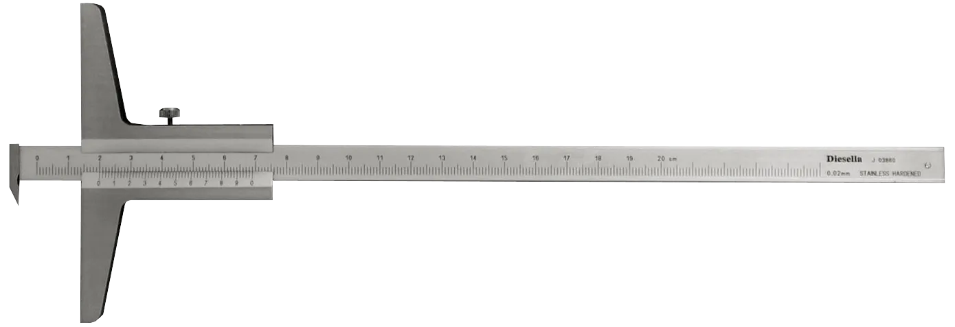 Dybdeskyvelær 0-500×0,02mm, avtagbar kjeft