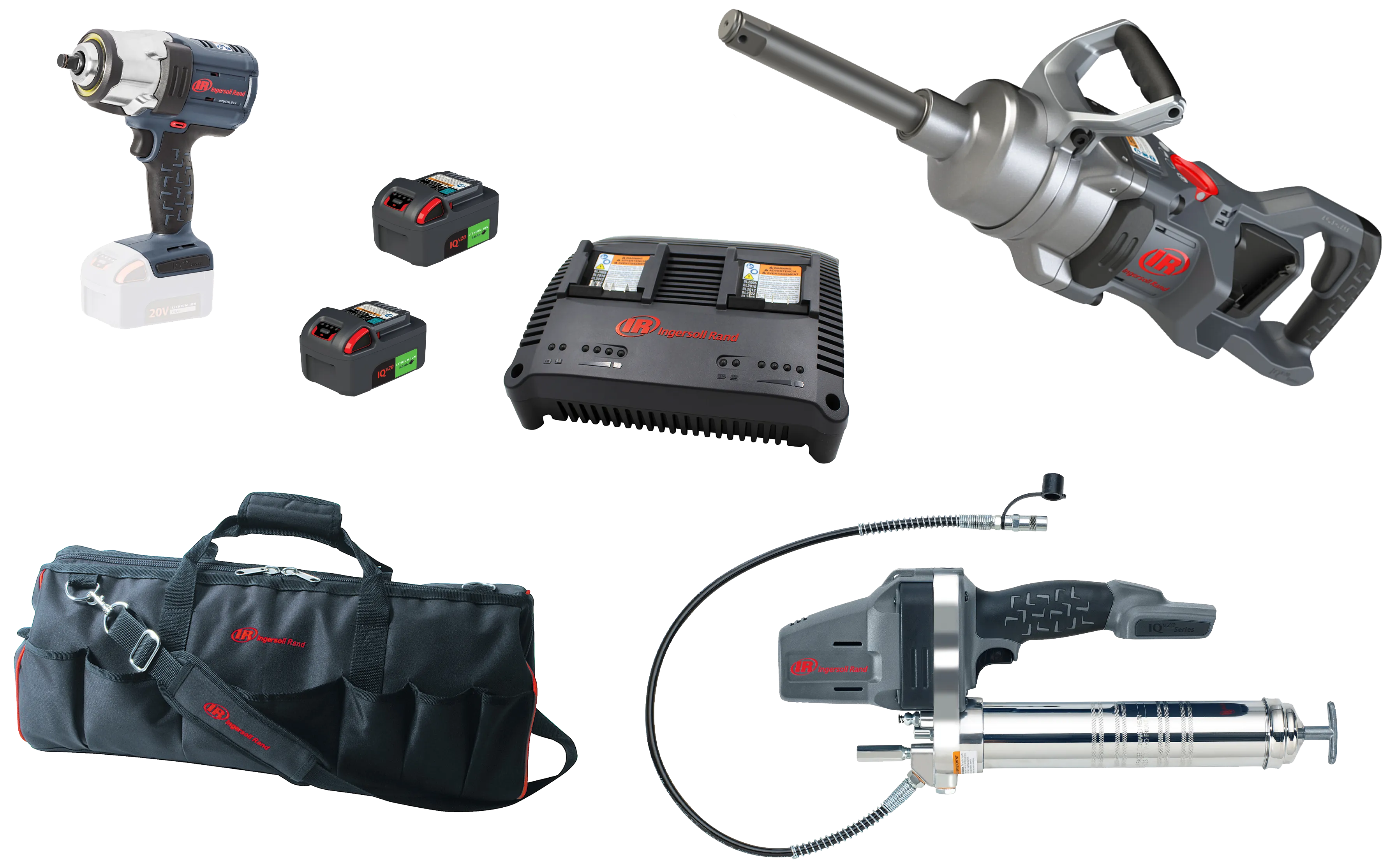 IR 20V kombosett, 3 maskiner + 2 batterier
