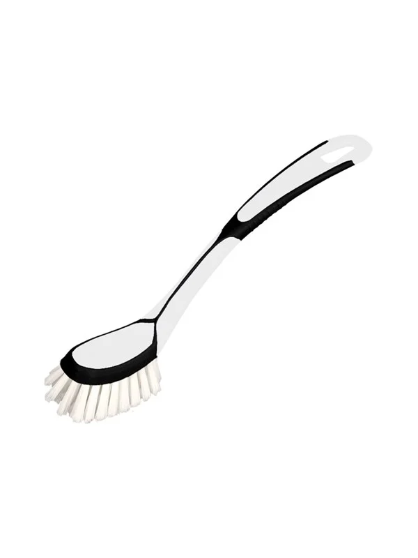 G.Funder Dishwashing brush with nylon bristles. 2-component handle in plastic and rubber.