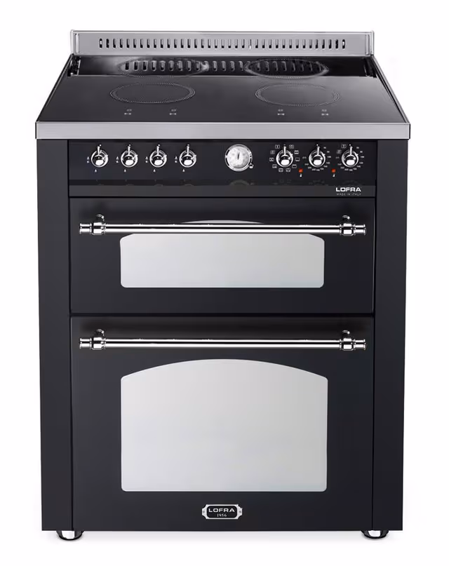 Lofra Komfyr - Dolce Vita 70 cm (2 ovner) (Svart/Krom) Induksjon